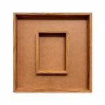 DOUBLE Teakwood Casting Photo Frame In Rectangle Shape