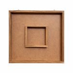 DOUBLE Teakwood Casting Photo Frame In Square Shape